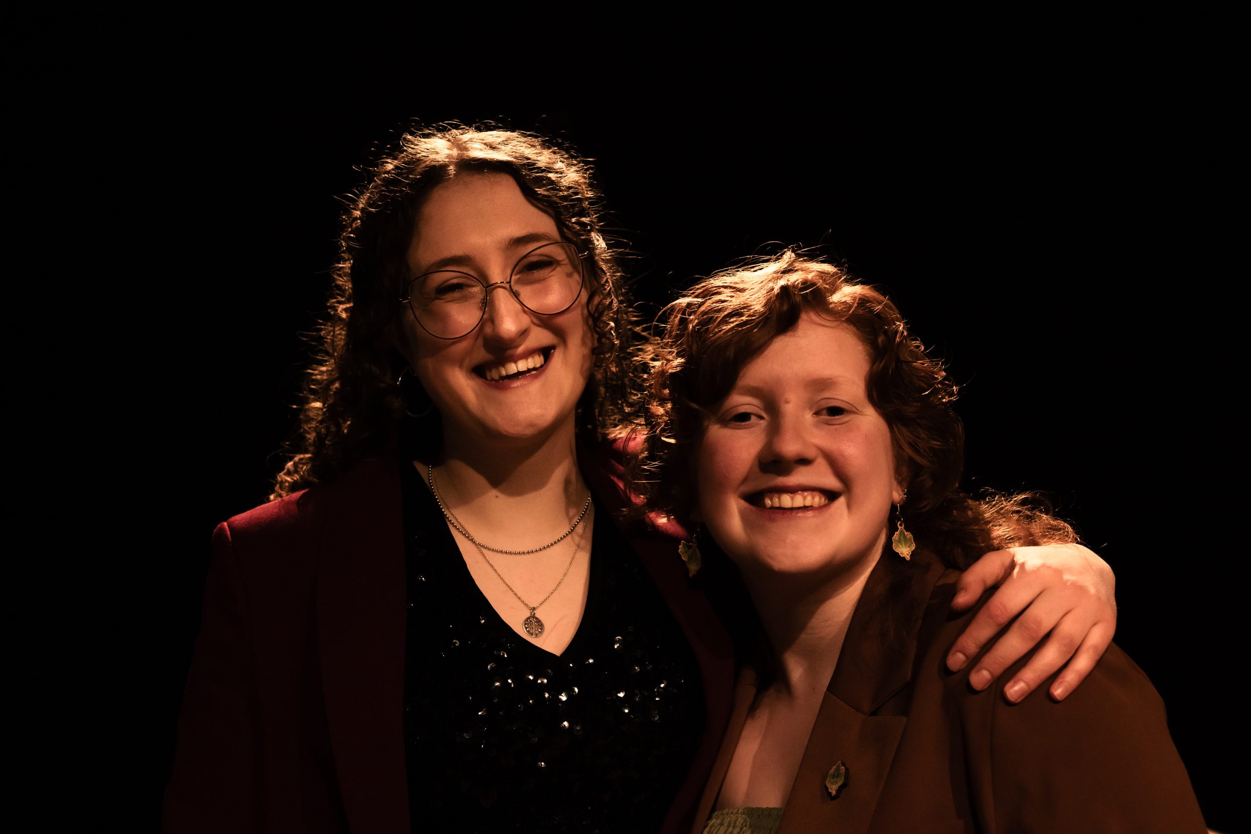 Alice and Emma, founders of Ivy Big Band